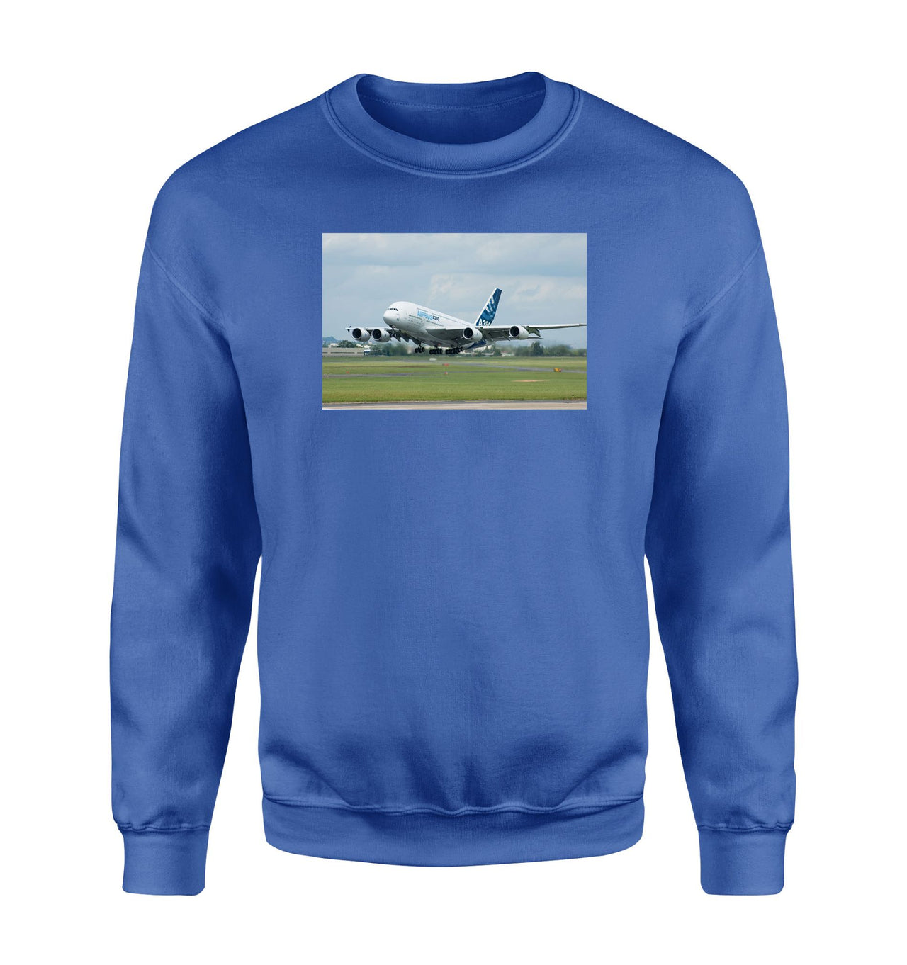 Departing Airbus A380 with Original Livery Designed Sweatshirts