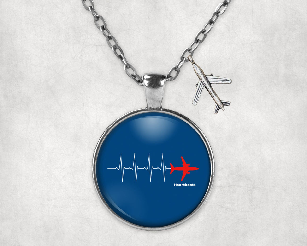 Aviation Heartbeats Designed Necklaces