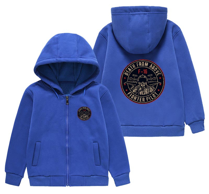 Fighter Jet 16 - Death From Above Designed "CHILDREN" Zipped Hoodies