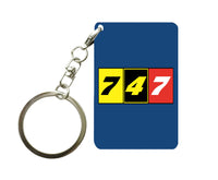 Thumbnail for Flat Colourful 747 Designed Key Chains