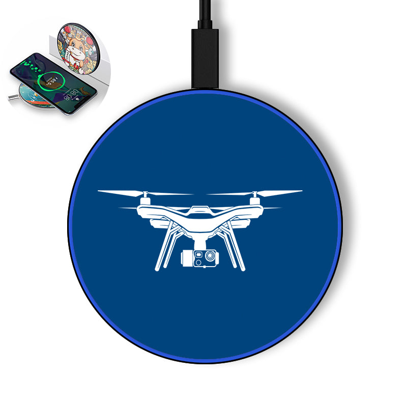 Drone Silhouette Designed Wireless Chargers