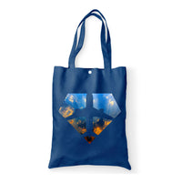 Thumbnail for Supermen of The Skies (Sunrise) Designed Tote Bags