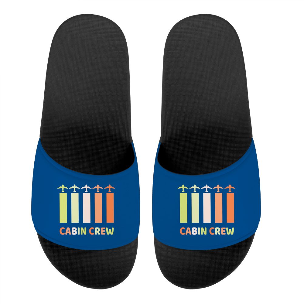 Colourful Cabin Crew Designed Sport Slippers