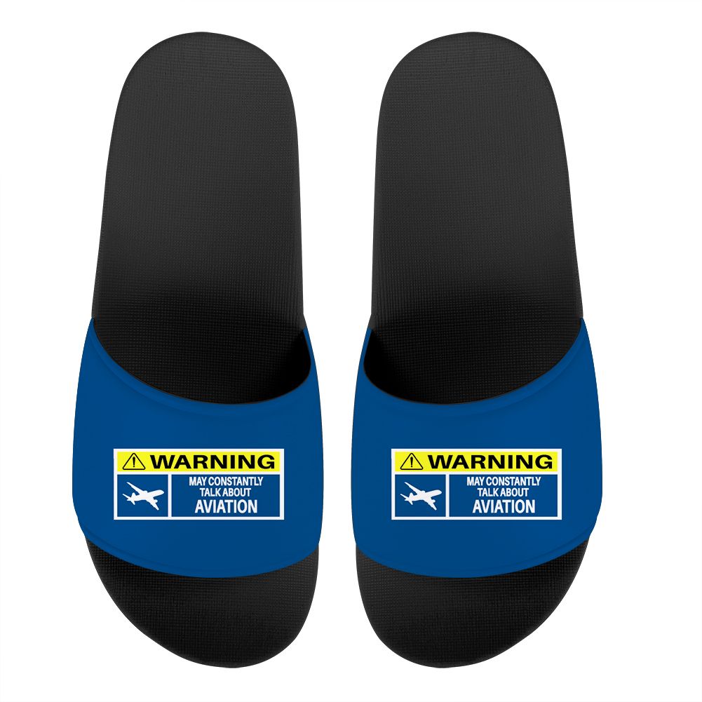 Warning May Constantly Talk About Aviation Designed Sport Slippers