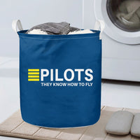 Thumbnail for Pilots They Know How To Fly Designed Laundry Baskets