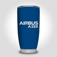 Thumbnail for Airbus A320 & Text Designed Tumbler Travel Mugs