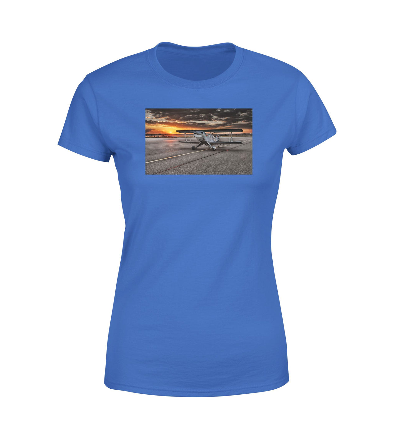 Beautiful Show Airplane Designed Women T-Shirts