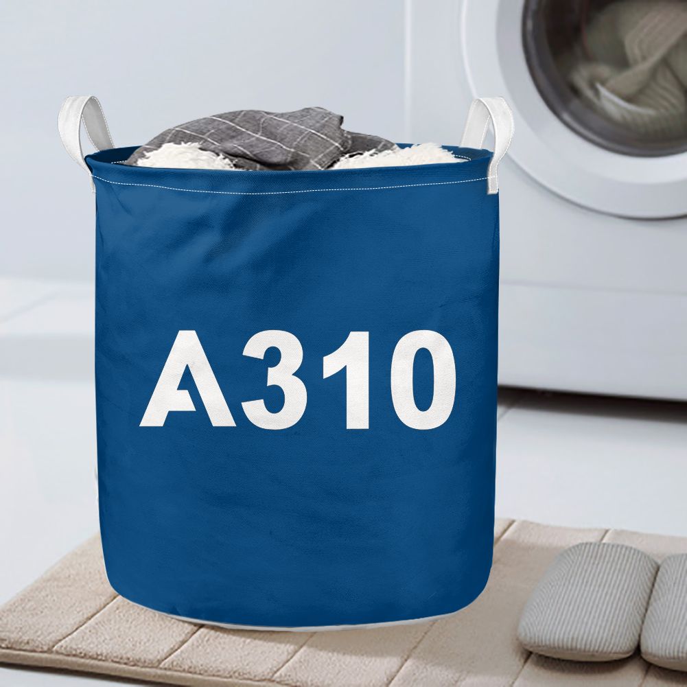 A310 Flat Text Designed Laundry Baskets