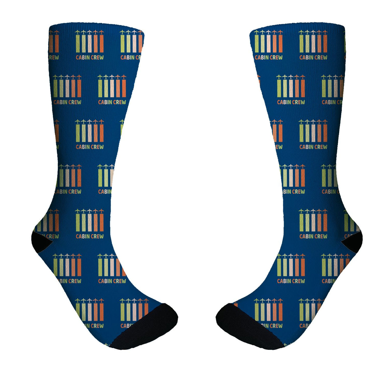 Colourful Cabin Crew Designed Socks