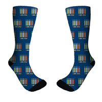 Thumbnail for Colourful Cabin Crew Designed Socks