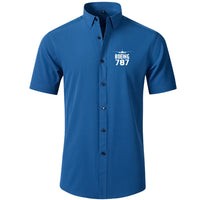 Thumbnail for Boeing 787 & Plane Designed Short Sleeve Shirts
