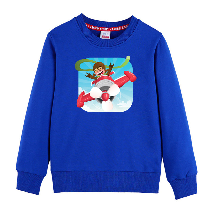 Happy Pilot Designed "CHILDREN" Sweatshirts