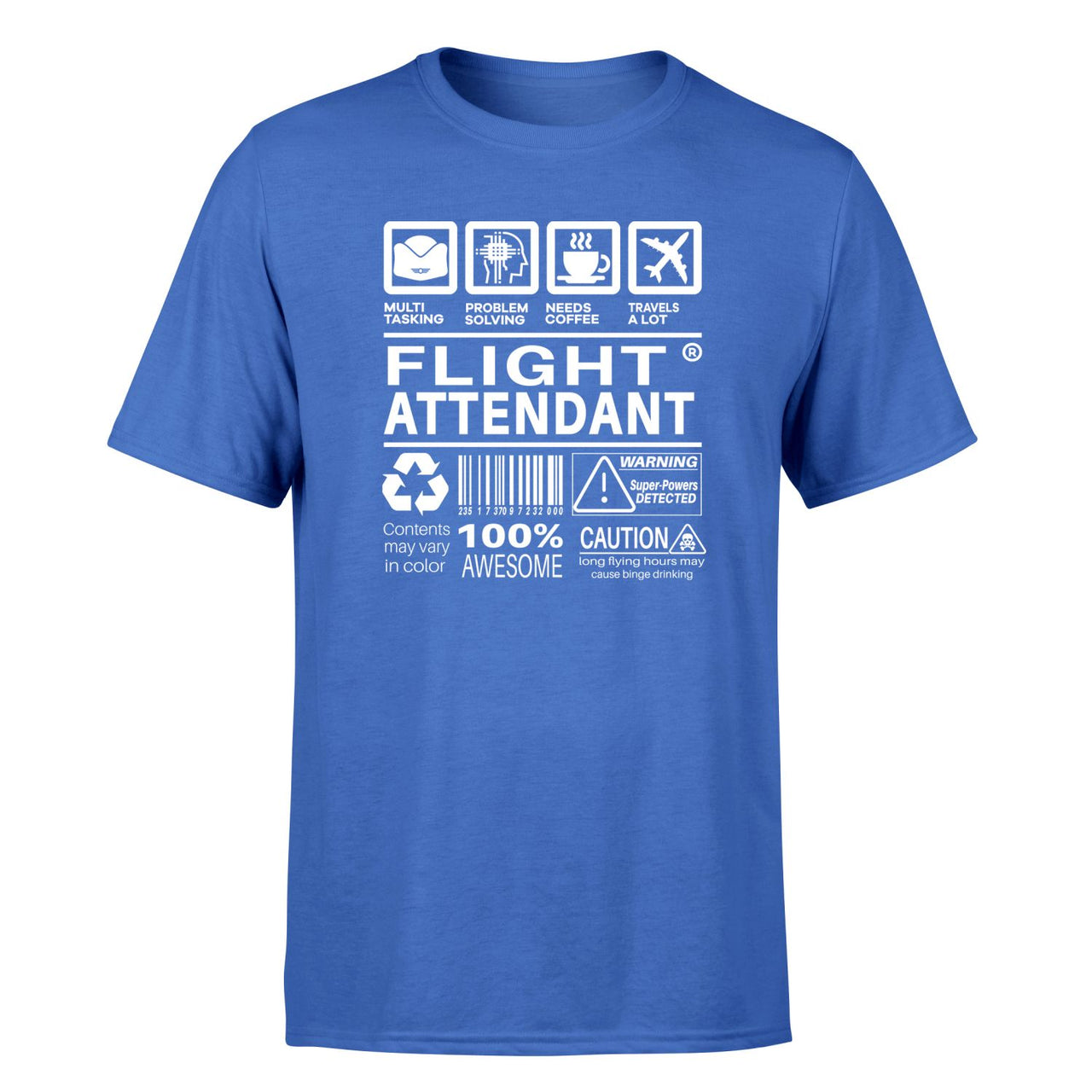 Flight Attendant Label Designed T-Shirts