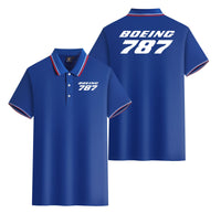 Thumbnail for Boeing 787 & Text Designed Stylish Polo T-Shirts (Double-Side)