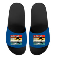 Thumbnail for Husband & Dad & Aircraft Mechanic & Legend Designed Sport Slippers