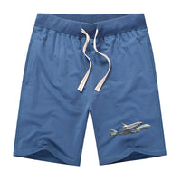 Thumbnail for Space shuttle on 747 Designed Cotton Shorts