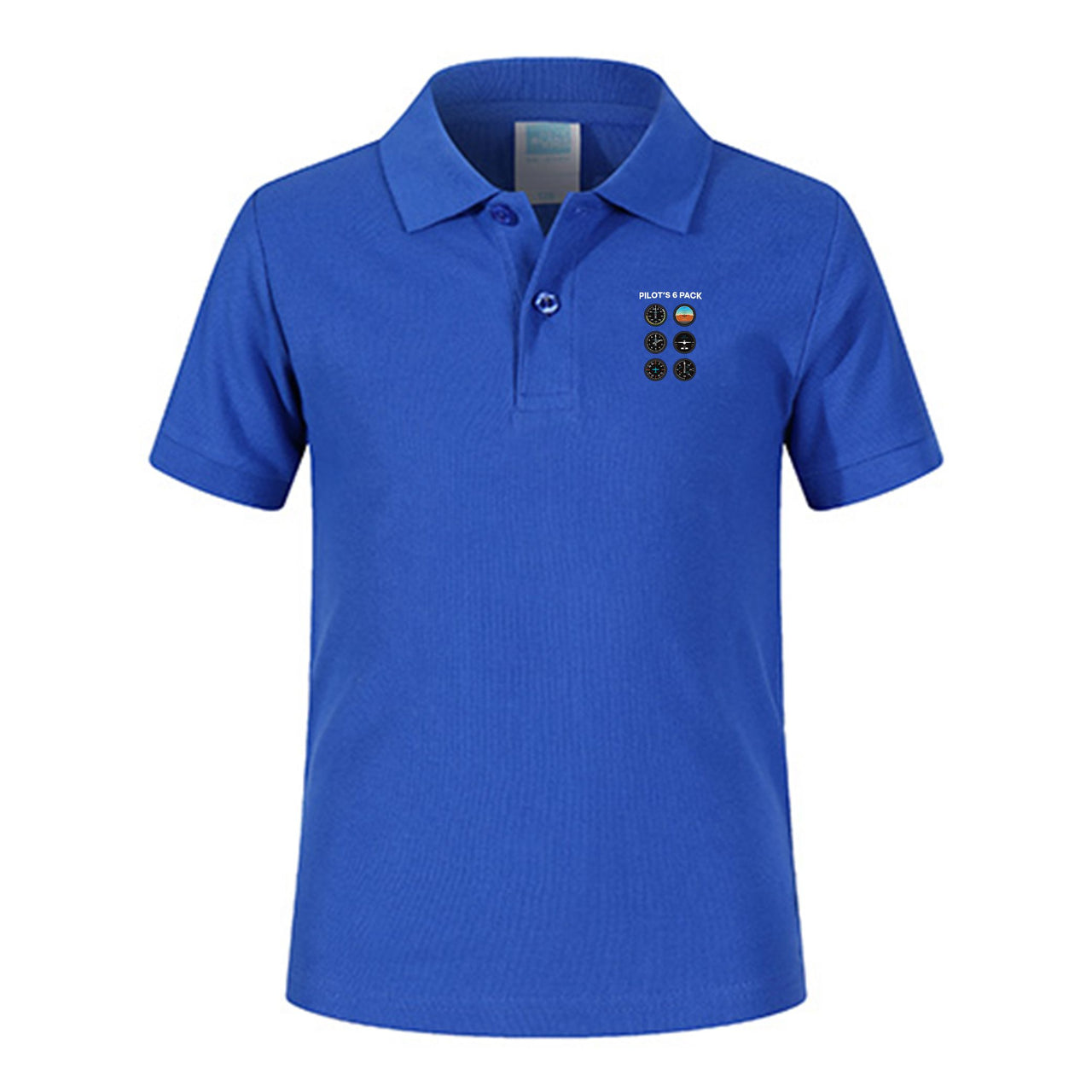 Pilot's 6 Pack Designed Children Polo T-Shirts