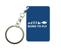 Thumbnail for Born To Fly Helicopter Designed Key Chains