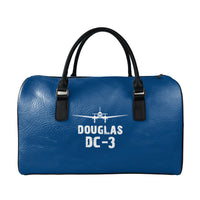 Thumbnail for Douglas DC-3 & Plane Designed Leather Travel Bag