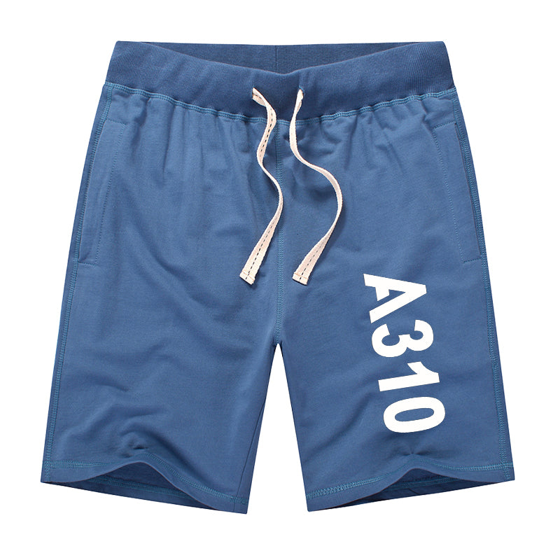 A310 Text Designed Cotton Shorts