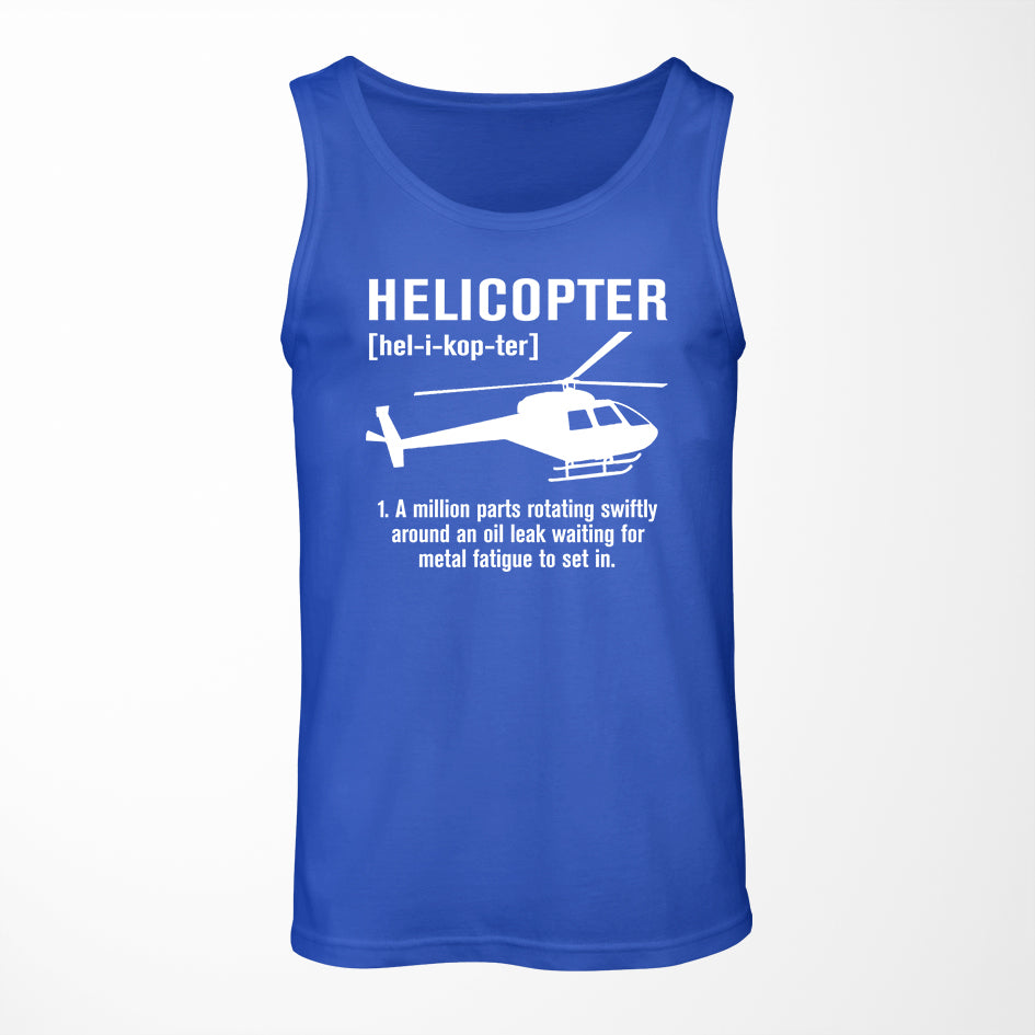 Helicopter [Noun] Designed Tank Tops