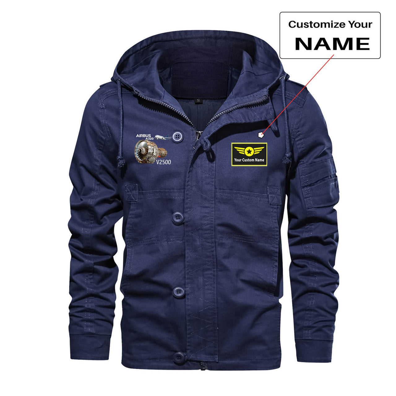 Airbus A320 & V2500 Engine Designed Cotton Jackets