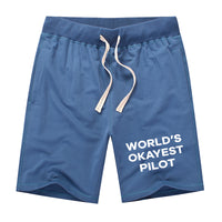 Thumbnail for World's Okayest Pilot Designed Cotton Shorts