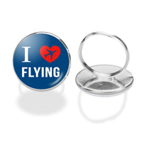Thumbnail for I Love Flying Designed Rings