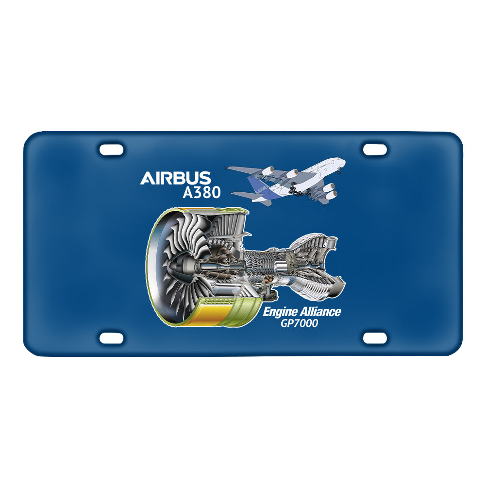 Airbus A380 & GP7000 Engine Designed Metal (License) Plates