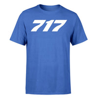 Thumbnail for 717 Flat Text Designed T-Shirts