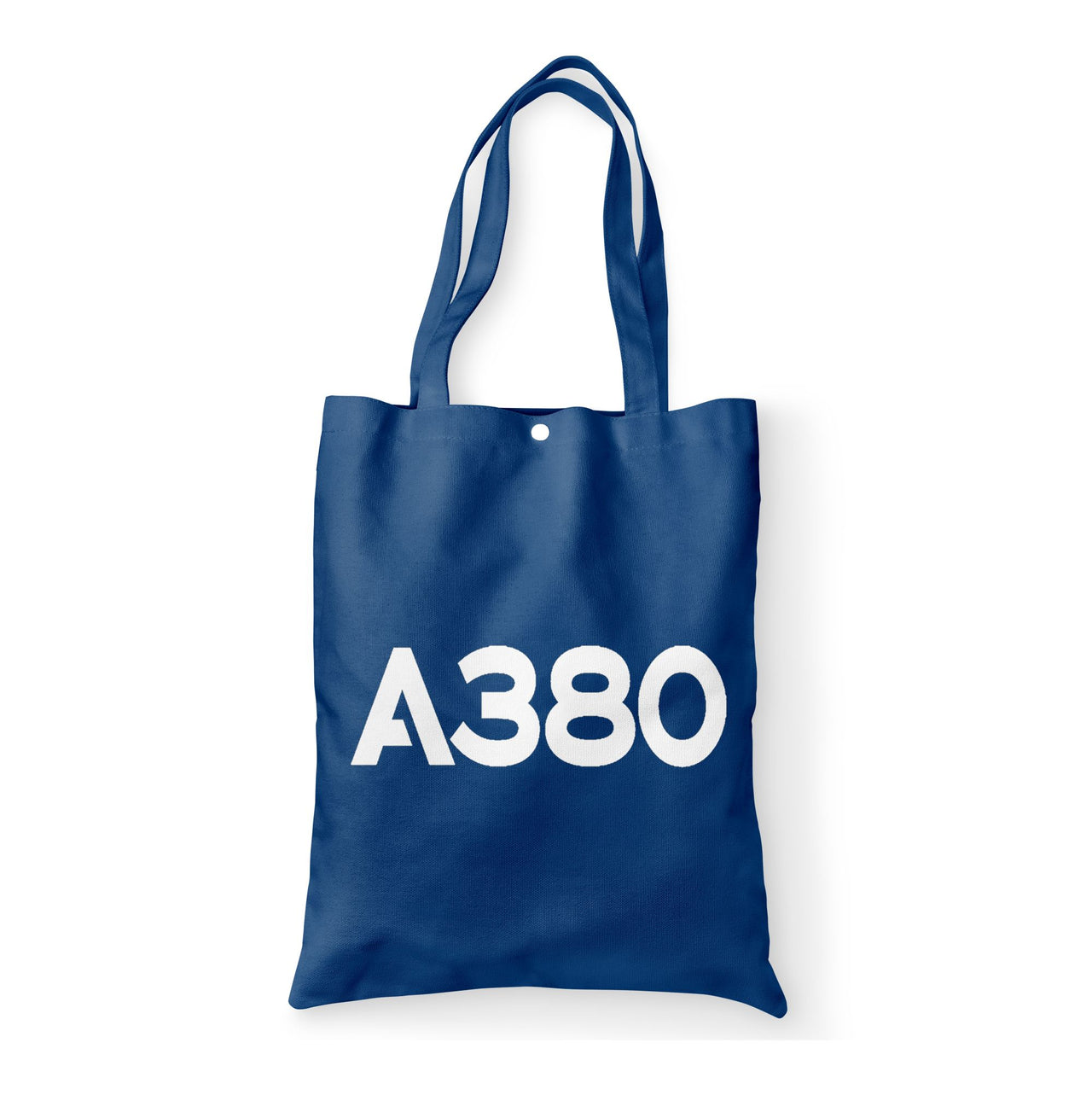A380 Flat Text Designed Tote Bags