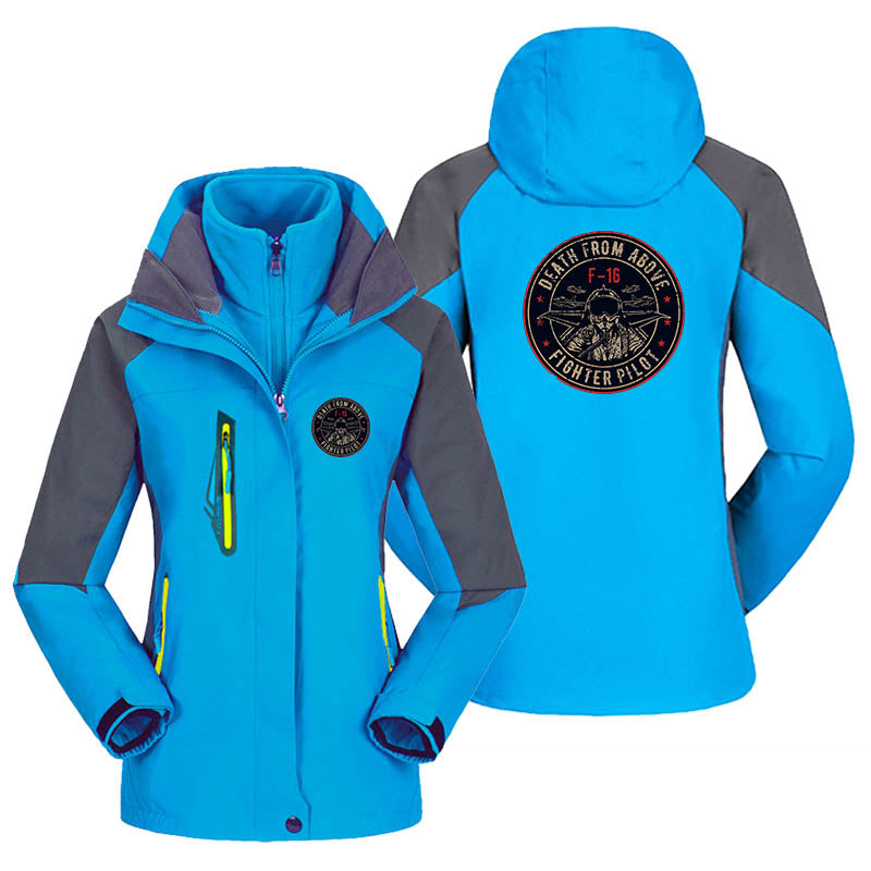 Fighter Jet 16 - Death From Above Designed Thick "WOMEN" Skiing Jackets