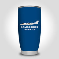 Thumbnail for The Bombardier Learjet 75 Designed Tumbler Travel Mugs