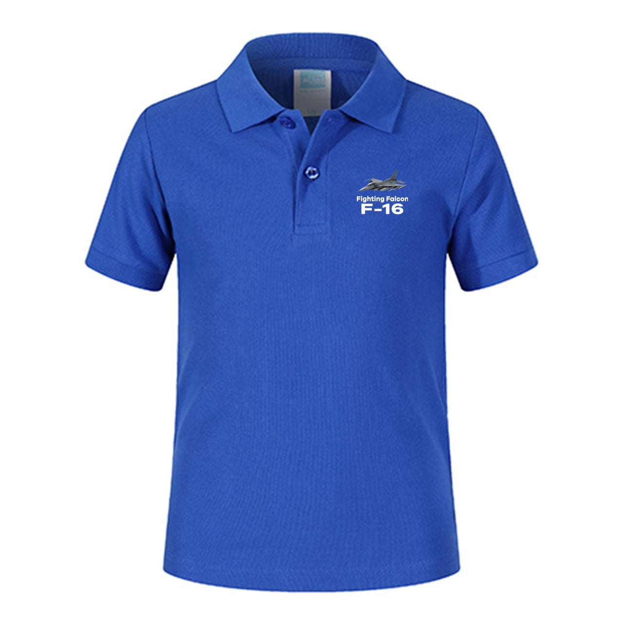 The Fighting Falcon F16 Designed Children Polo T-Shirts