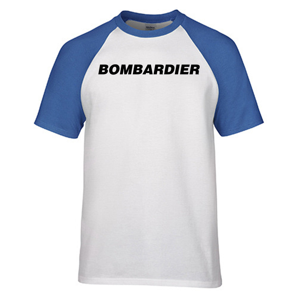 Bombardier & Text Designed Raglan T-Shirts