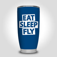 Thumbnail for Eat Sleep Fly Designed Tumbler Travel Mugs