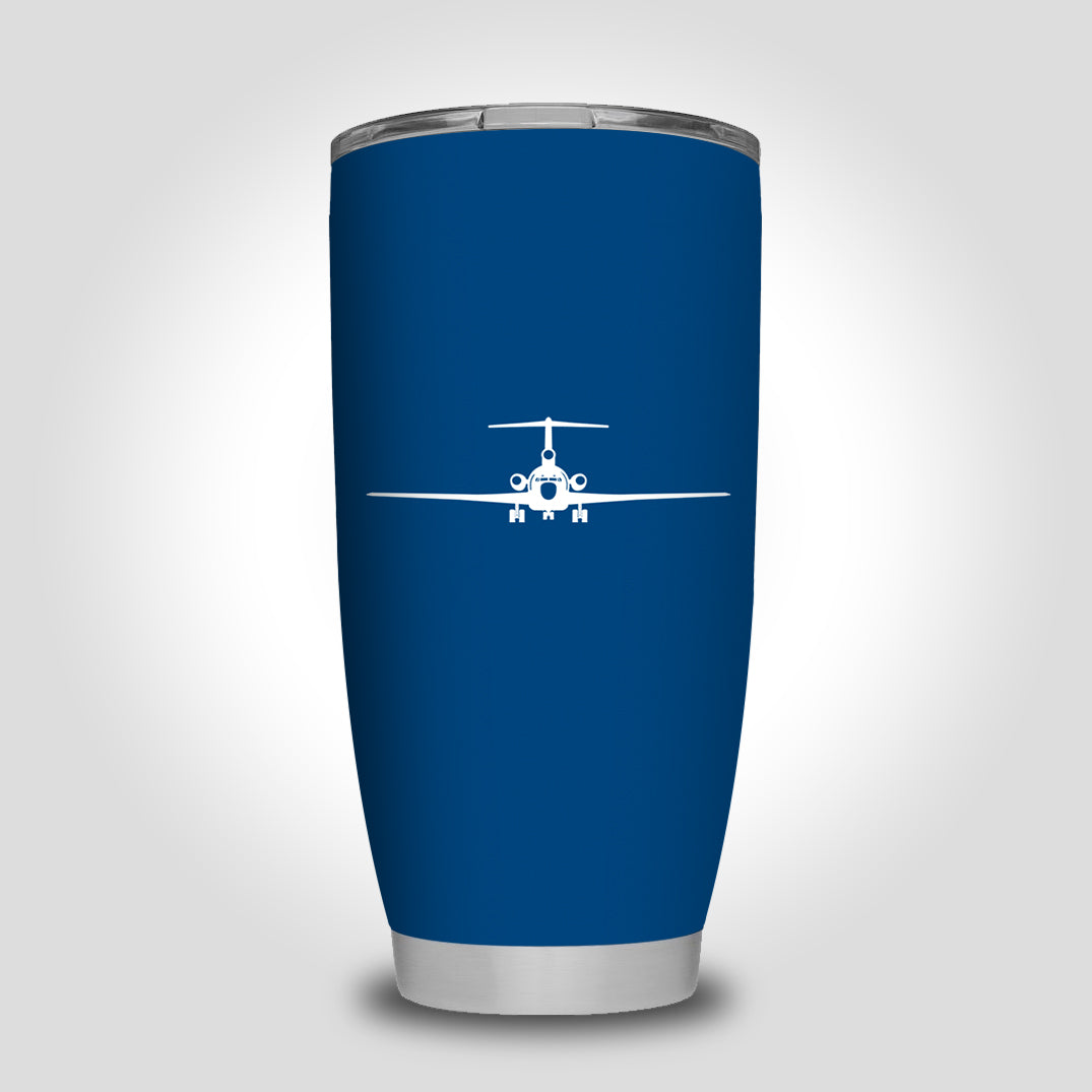 Boeing 727 Silhouette Designed Tumbler Travel Mugs