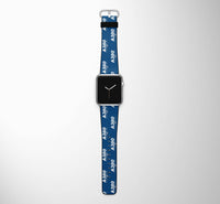 Thumbnail for Super Airbus A380 Designed Leather Apple Watch Straps