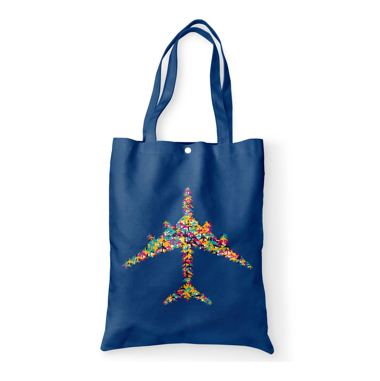 Colourful Airplane Designed Tote Bags