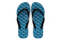 Thumbnail for Airbus A340 & Text Designed Slippers (Flip Flops)