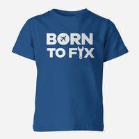 Thumbnail for Born To Fix Airplanes Designed Children T-Shirts