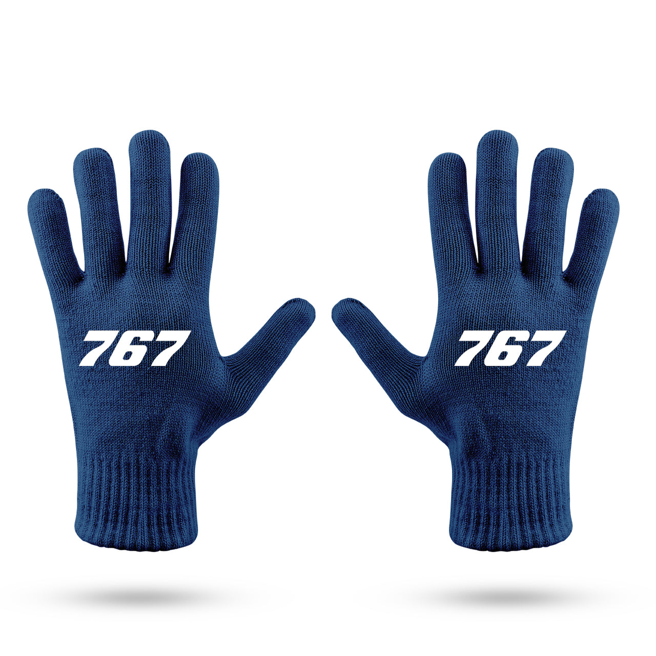 767 Flat Text Designed Gloves