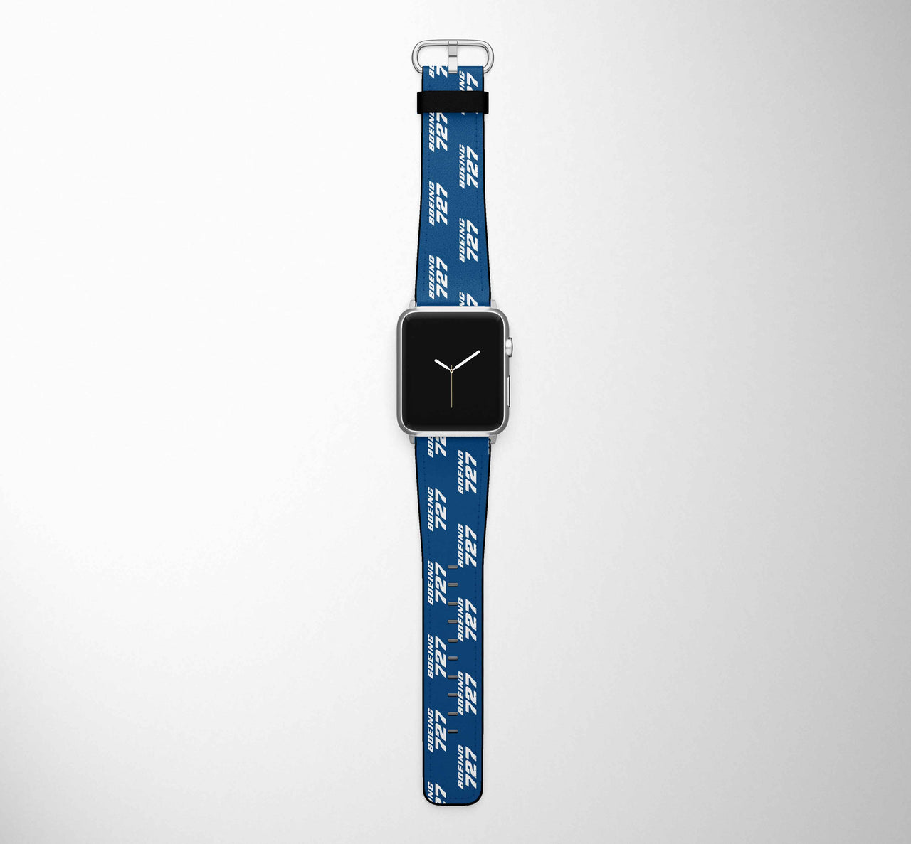 Boeing 727 & Text Designed Leather Apple Watch Straps