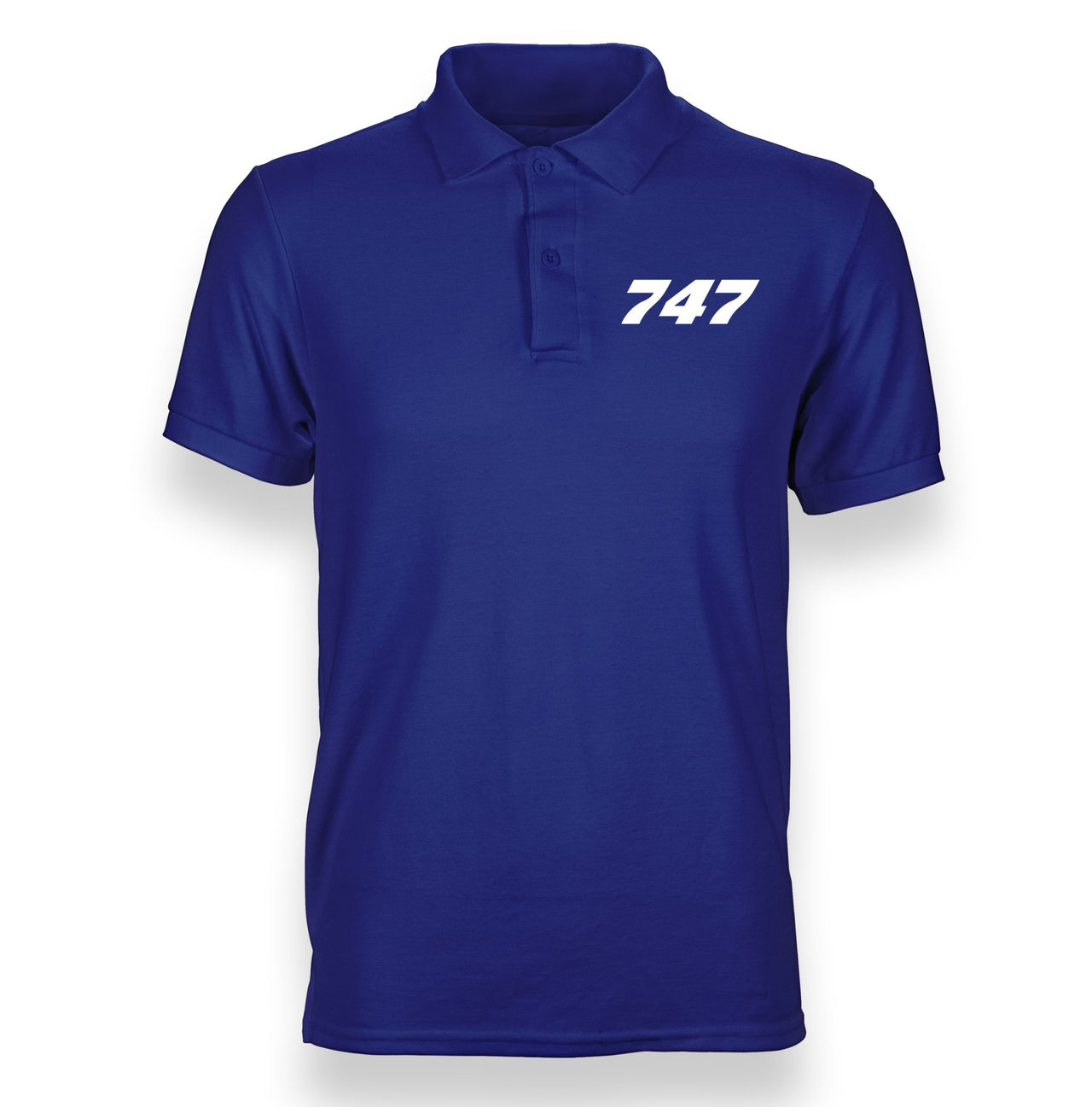 747 Flat Text Designed "WOMEN" Polo T-Shirts
