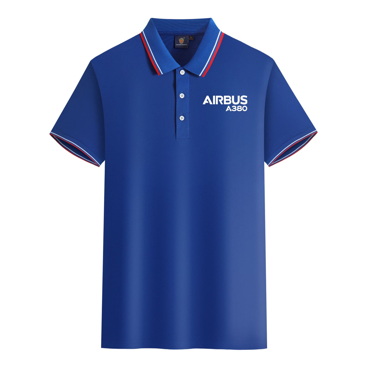 Airbus A380 & Text Designed Stylish Polo T-Shirts