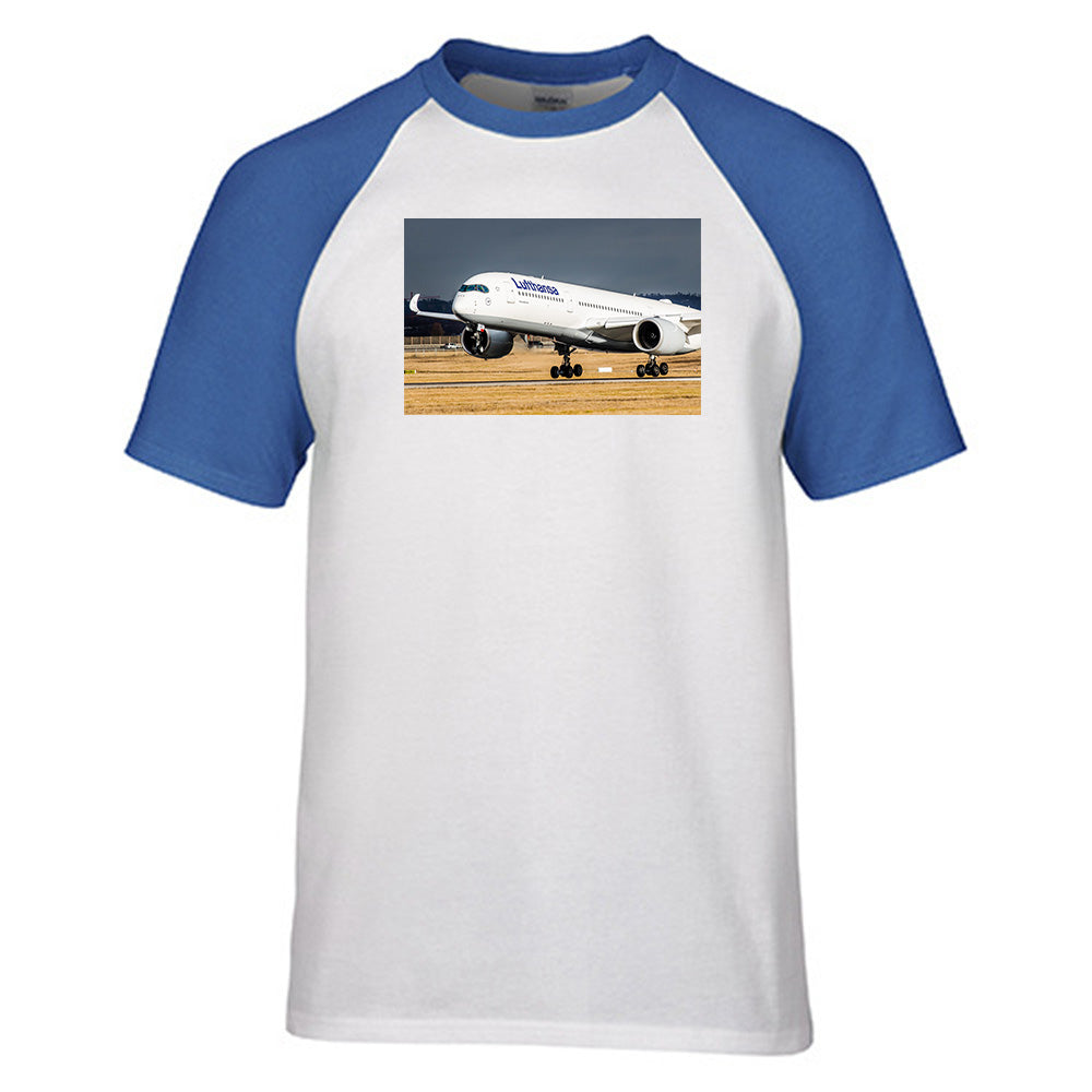 Lutfhansa A350 Designed Raglan T-Shirts