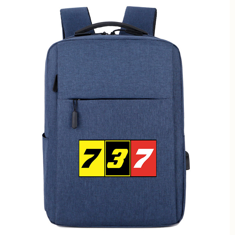 Flat Colourful 737 Designed Super Travel Bags
