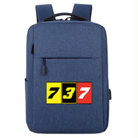 Thumbnail for Flat Colourful 737 Designed Super Travel Bags
