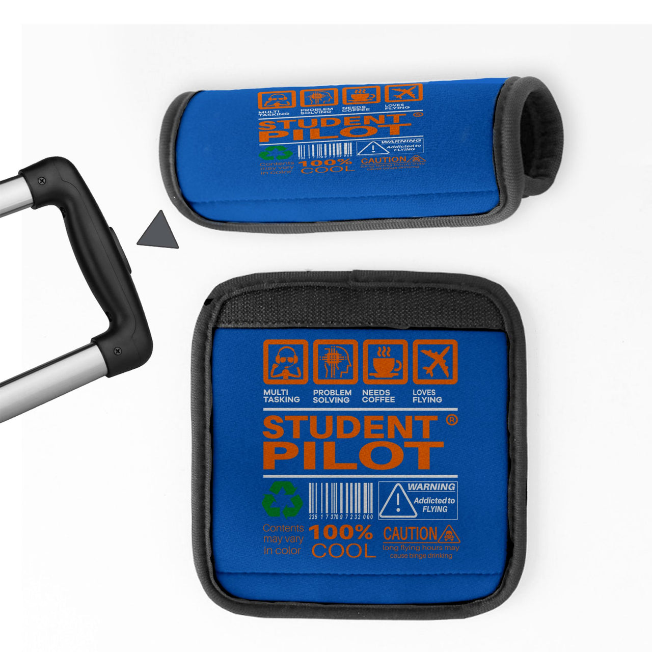 Student Pilot Label Designed Neoprene Luggage Handle Covers