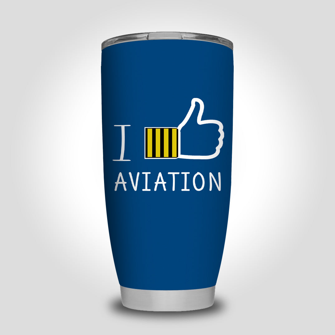 I Like Aviation Designed Tumbler Travel Mugs